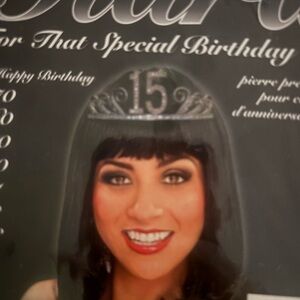 Silver 15th Birthday Tiara for Home Party